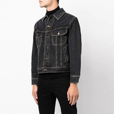 SAINT LAURENT SS22 Black Denim Jacket Long Sleeve Single-Breasted 660464Y18OA Purchase SAINT LAURENT SS22 Black Denim Jacket Long Sleeve Single-Breasted 660464Y18OA
