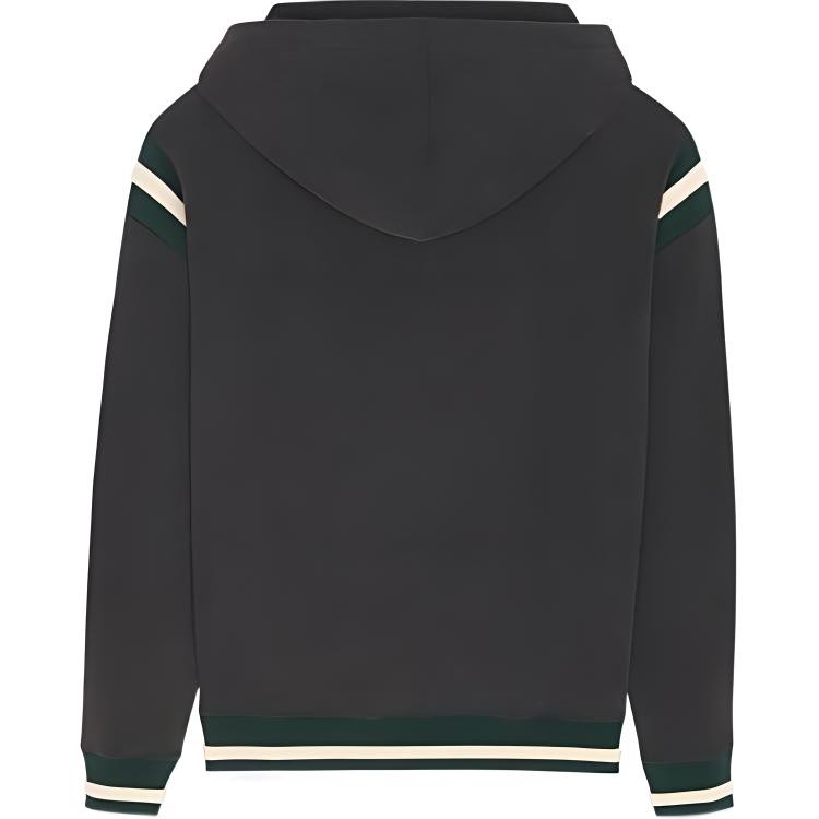 SAINT LAURENT SS22  Black Green Felt Logo Oversized Hoodie Sweatshirt 689395Y36SV1175 圖 3