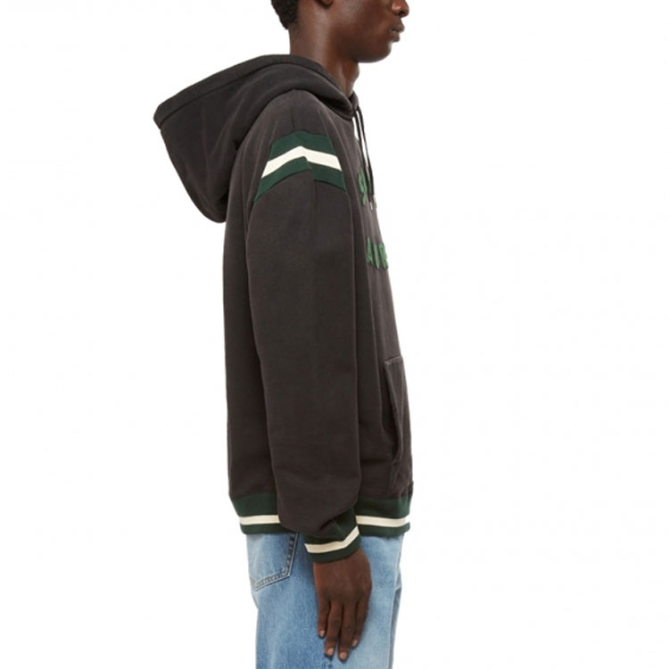 SAINT LAURENT SS22  Black Green Felt Logo Oversized Hoodie Sweatshirt 689395Y36SV1175 圖 7