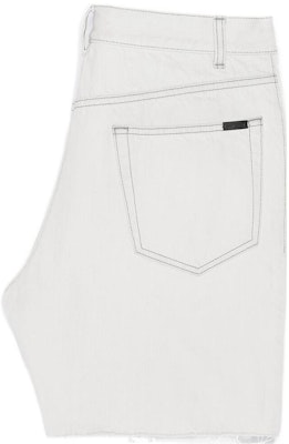 SAINT LAURENT SS22 Seluar Pendek Potongan Lurus Kelabu Putih Raw Hem. 688100Y01KB9029 Lookbook SAINT LAURENT SS22 Seluar Pendek Potongan Lurus Kelabu Putih Raw Hem. 688100Y01KB9029