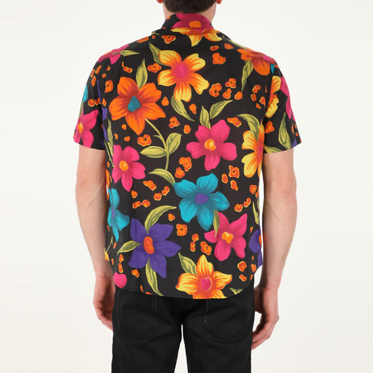 Purchase 圣罗兰SS22红色花卉印花短袖衬衫 688325Y2E948486