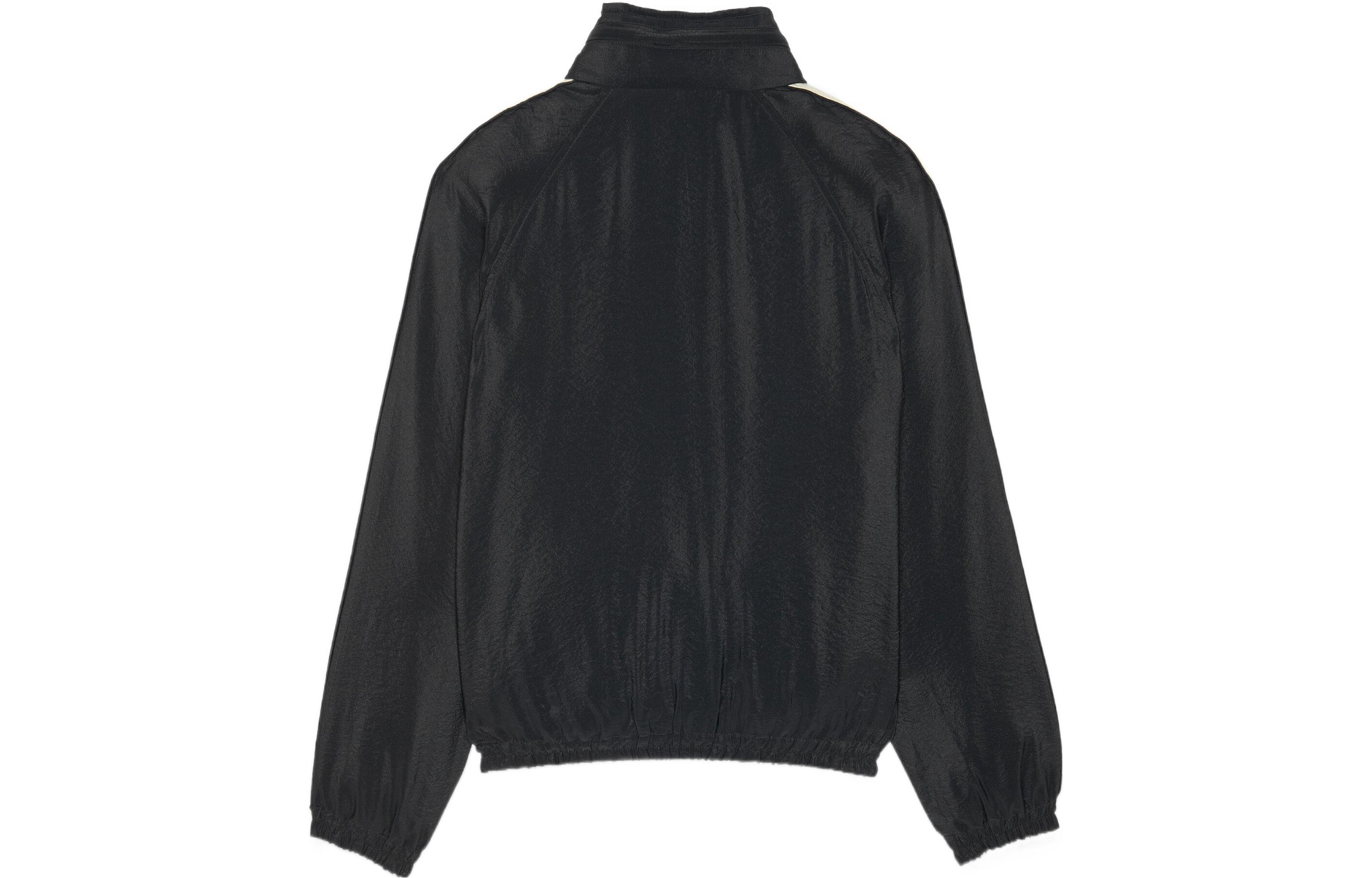 Lookbook 생로랑 SS22 스트라이프 컬러블록 블랙 지퍼 자켓 긴소매 684942Y2E801000