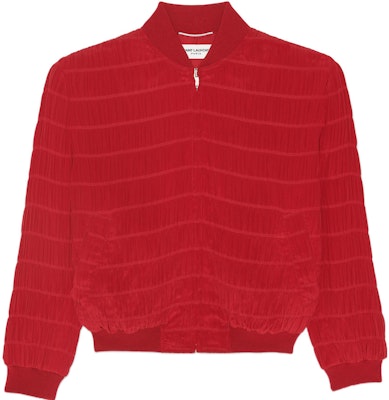 SAINT LAURENT SS22 Striped Crepe Jacket Red 682844Y2E236263 Buy SAINT LAURENT SS22 Striped Crepe Jacket Red 682844Y2E236263