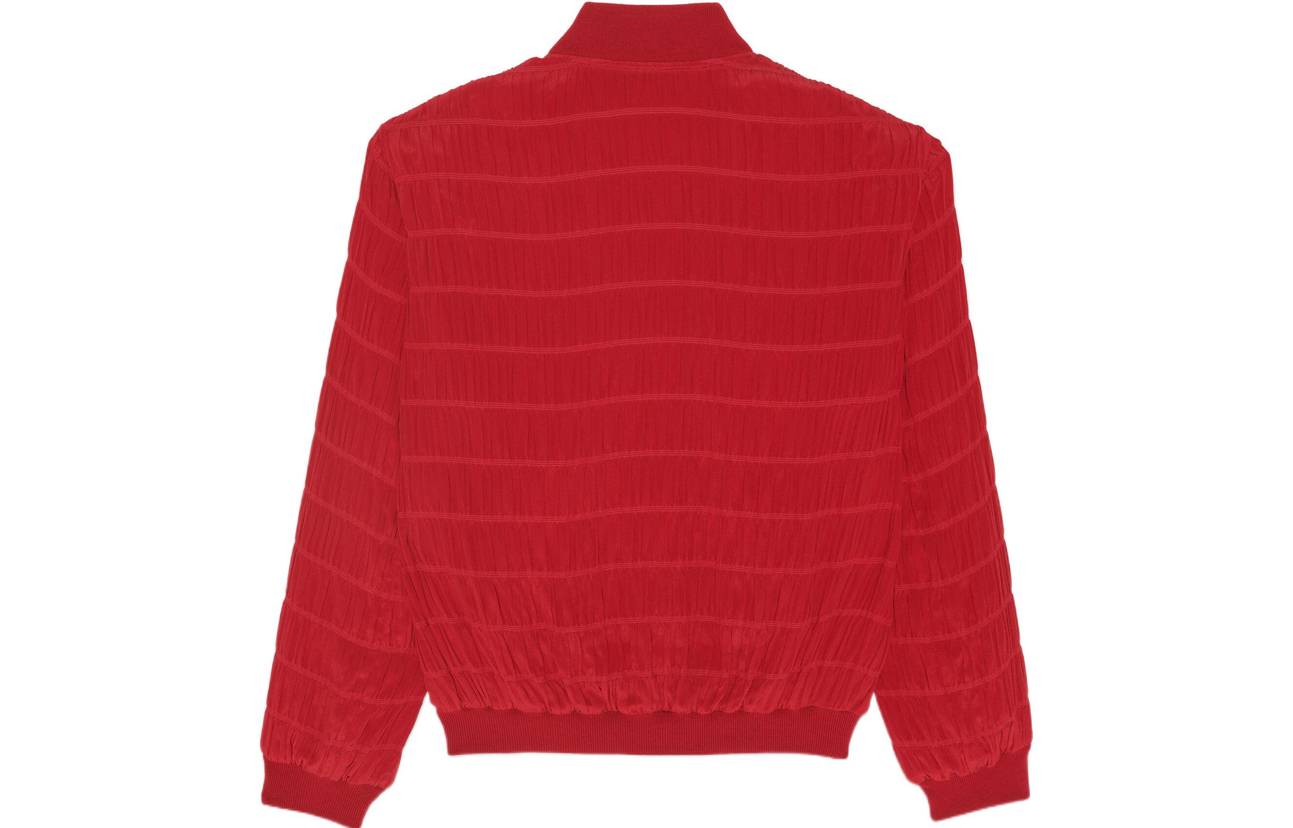 Lookbook SAINT LAURENT SS22 Chaqueta de Crepé Rayas Roja 682844Y2E236263