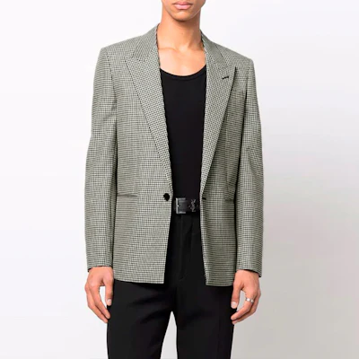 SAINT LAURENT SS22 Blazer Lengan Panjang Wool Mohair Kelabu 680069Y1E141095 Purchase SAINT LAURENT SS22 Blazer Lengan Panjang Wool Mohair Kelabu 680069Y1E141095