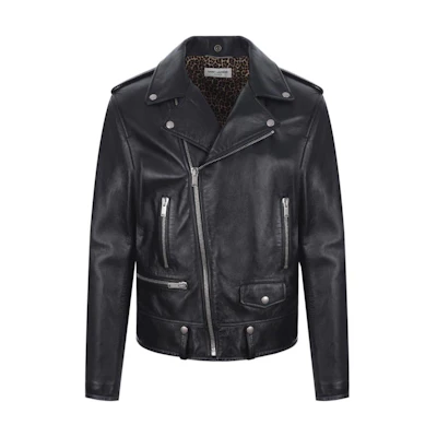 Saint Laurent SS22 Black Long-Sleeve Collar Jacket 689166YCFC21000