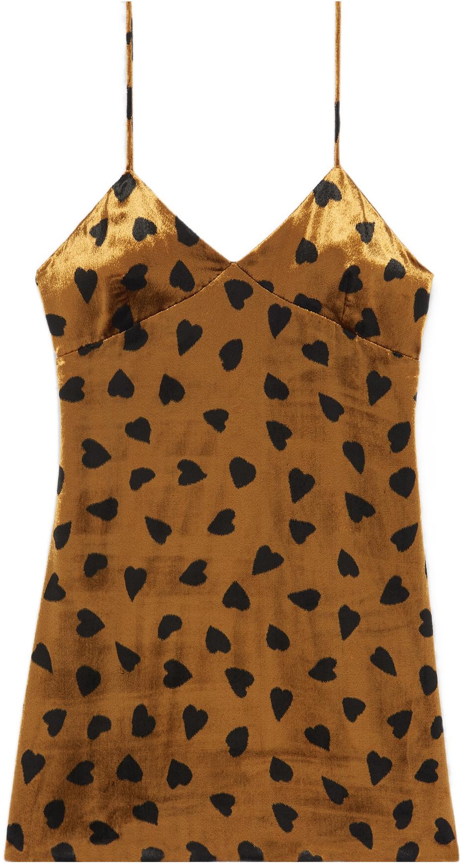 saint-laurent-ss-22-brown-v-neck-heart-print-short-cami-fairy-dress-683136-y5-e163065