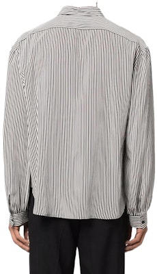 圣罗兰SS22条纹长袖丝绸衬衫黑色男士 680495Y2E111095 Shop 圣罗兰SS22条纹长袖丝绸衬衫黑色男士 680495Y2E111095