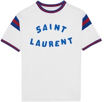 SAINT LAURENT SS22 Color-Block Crew Neck Short Sleeve T-Shirt White Men’s 689402Y36LO9582 SAINT LAURENT SS22 Color-Block Crew Neck Short Sleeve T-Shirt White Men’s 689402Y36LO9582