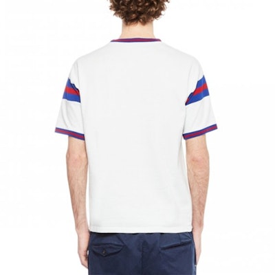 圣罗兰 SS22 男士拼色圆领短袖T恤 白色 689402Y36LO9582 Details for 圣罗兰 SS22 男士拼色圆领短袖T恤 白色 689402Y36LO9582