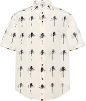 SAINT LAURENT SS22 Palm Print Short-Sleeve Button-Up Shirt Men’s Off-White. 686979Y2E849761 SAINT LAURENT SS22 Palm Print Short-Sleeve Button-Up Shirt Men’s Off-White. 686979Y2E849761