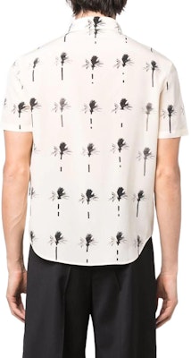 SAINT LAURENT SS22 Palm Print Short-Sleeve Button-Up Shirt Men’s Off-White. 686979Y2E849761 Shop SAINT LAURENT SS22 Palm Print Short-Sleeve Button-Up Shirt Men’s Off-White. 686979Y2E849761