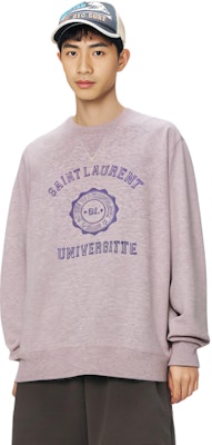 聖羅蘭 SS22 紫色標誌印花棉質圓領衛衣。 683995Y36NU5421 Shop 聖羅蘭 SS22 紫色標誌印花棉質圓領衛衣。 683995Y36NU5421
