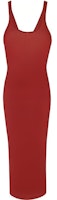SAINT LAURENT SS22 Red Solid Slim-Fit Sleeveless Dress. 710433Y36ZP6102 SAINT LAURENT SS22 Red Solid Slim-Fit Sleeveless Dress. 710433Y36ZP6102