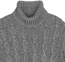 Purchase SAINT LAURENT SS22 男款銀色厚針織高領毛衣 712371Y75RJ1081