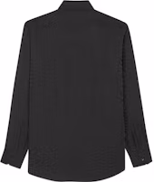 Lookbook SAINT LAURENT SS22 Solid Black Long Sleeve Button-Up Shirt for Men 646850Y1F181000
