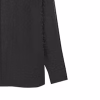 Sizing SAINT LAURENT SS22 Solid Black Long Sleeve Button-Up Shirt for Men 646850Y1F181000