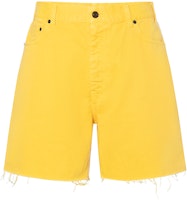 SAINT LAURENT SS22 Solid Color Distressed Straight Fit Casual Shorts Unisex. 688100Y23NR7040 SAINT LAURENT SS22 Solid Color Distressed Straight Fit Casual Shorts Unisex. 688100Y23NR7040