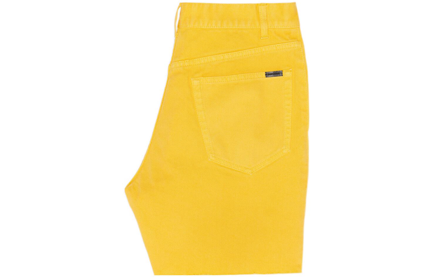 Lookbook SAINT LAURENT SS22 Solid Color Distressed Straight Fit Casual Shorts Unisex. 688100Y23NR7040