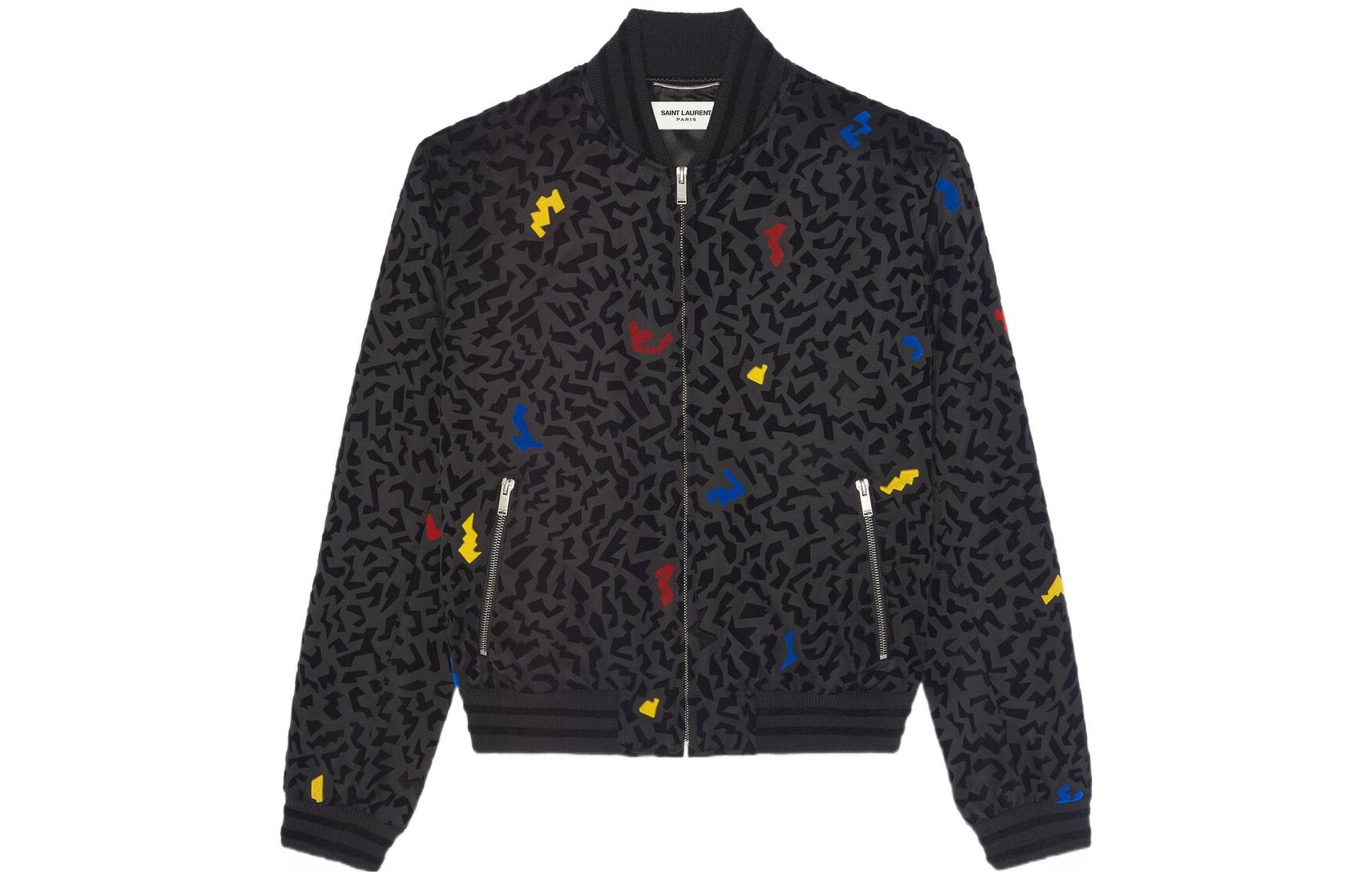 Saint Laurent SS22 Spark Print Teddy Jacket Long Sleeve - 665620Y2D721052