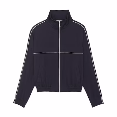 SAINT LAURENT SS23 Black High-Neck Loose Fit Zip Jacket 733679Y3G364141