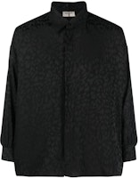 SAINT LAURENT SS23 Black Leopard Print Long-Sleeve Shirt 705698Y1F141000 SAINT LAURENT SS23 Black Leopard Print Long-Sleeve Shirt 705698Y1F141000
