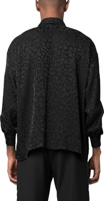 SAINT LAURENT SS23 Black Leopard Print Long-Sleeve Shirt 705698Y1F141000 Shop SAINT LAURENT SS23 Black Leopard Print Long-Sleeve Shirt 705698Y1F141000