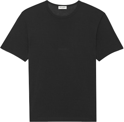 圣罗兰 SS23 黑色简约圆领休闲T恤. 749102Y37IL1000 Order 圣罗兰 SS23 黑色简约圆领休闲T恤. 749102Y37IL1000