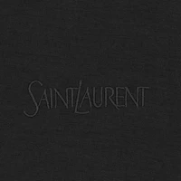 Shop SAINT LAURENT SS23 黑色純色圓領休閒T恤。 749102Y37IL1000
