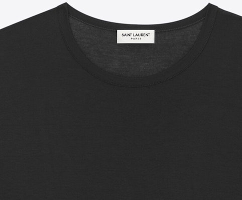 圣罗兰 SS23 黑色简约圆领休闲T恤. 749102Y37IL1000 Purchase 圣罗兰 SS23 黑色简约圆领休闲T恤. 749102Y37IL1000