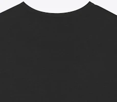 Cheap SAINT LAURENT SS23 黑色純色圓領休閒T恤。 749102Y37IL1000