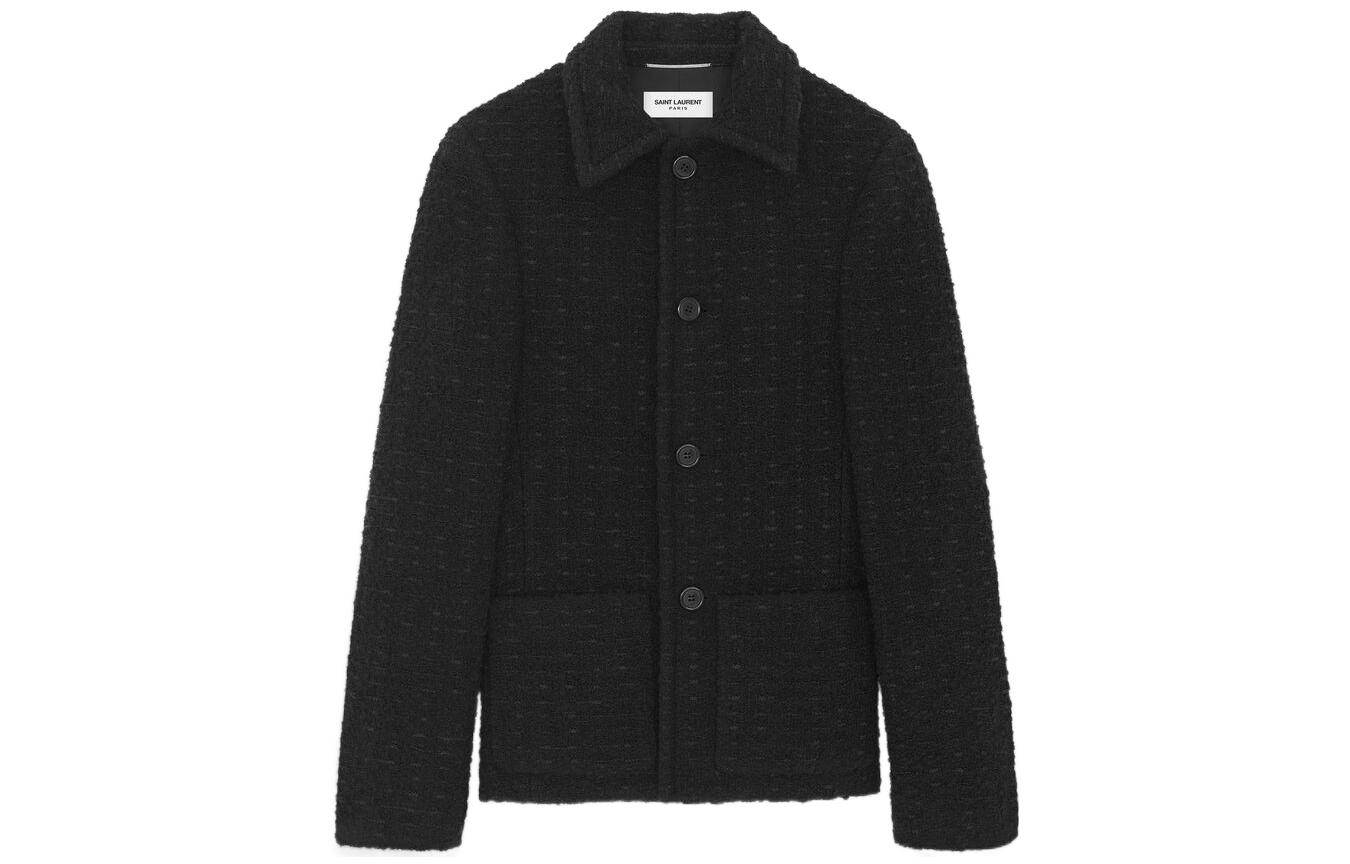 SAINT LAURENT SS23  Black Solid Color Long Sleeve Jacket. 728189Y7D301000 圖 2