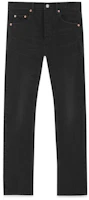 SAINT LAURENT SS23 Black Straight-Leg Mid-Rise Casual Cotton Jeans 725776Y954S1049 SAINT LAURENT SS23 Black Straight-Leg Mid-Rise Casual Cotton Jeans 725776Y954S1049