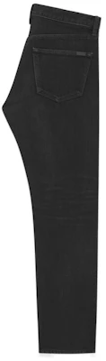 SAINT LAURENT SS23 Jeans Negros Rectos de Algodón Casual de Talle Medio 725776Y954S1049 Lookbook SAINT LAURENT SS23 Jeans Negros Rectos de Algodón Casual de Talle Medio 725776Y954S1049