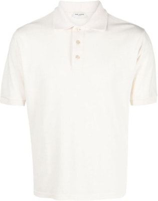 SAINT LAURENT SS23 Solid Button-Up Short Sleeve Polo Shirt Off-White. 713901Y37HC9502 Order SAINT LAURENT SS23 Solid Button-Up Short Sleeve Polo Shirt Off-White. 713901Y37HC9502