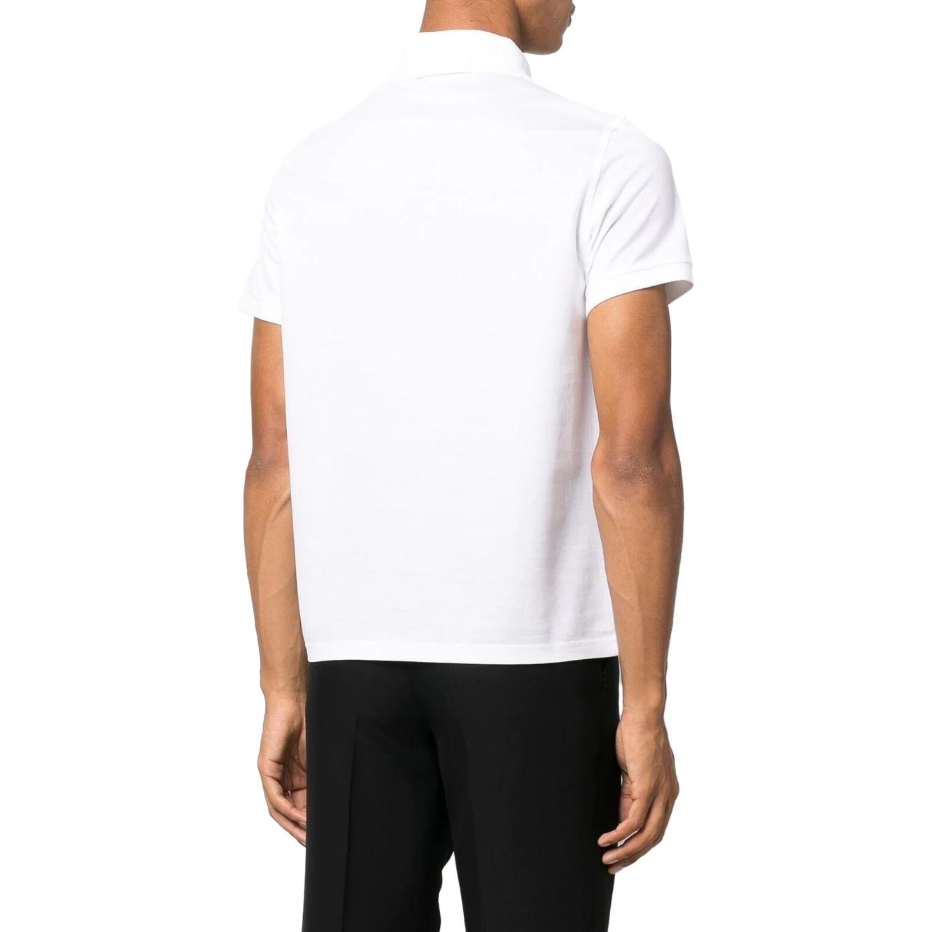 Shop 圣罗兰 SS23 白色简约休闲短袖POLO衫 712300YB2OC9000