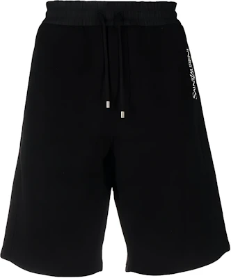 Saint Laurent SS23 Black Drawstring Shorts with Logo Print for Men 732762Y36SW1095 Buy Saint Laurent SS23 Black Drawstring Shorts with Logo Print for Men 732762Y36SW1095