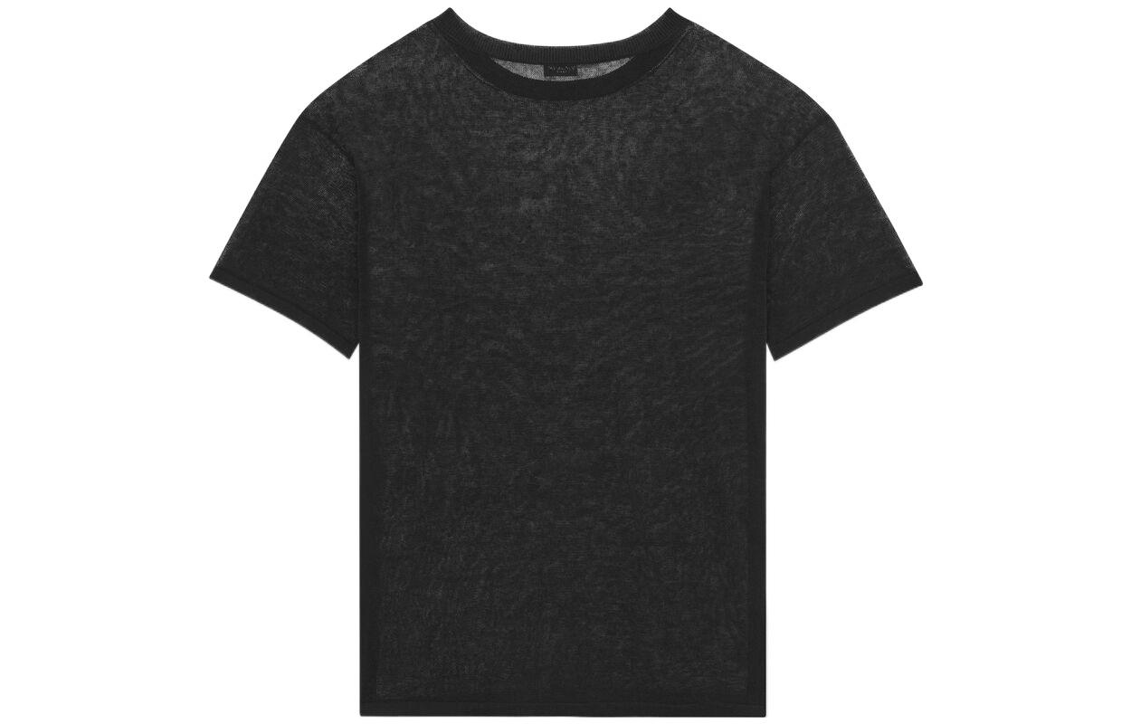 Lookbook SAINT LAURENT SS23 Black Monogram Print Crew Neck T-Shirt . 729969Y75VQ1000