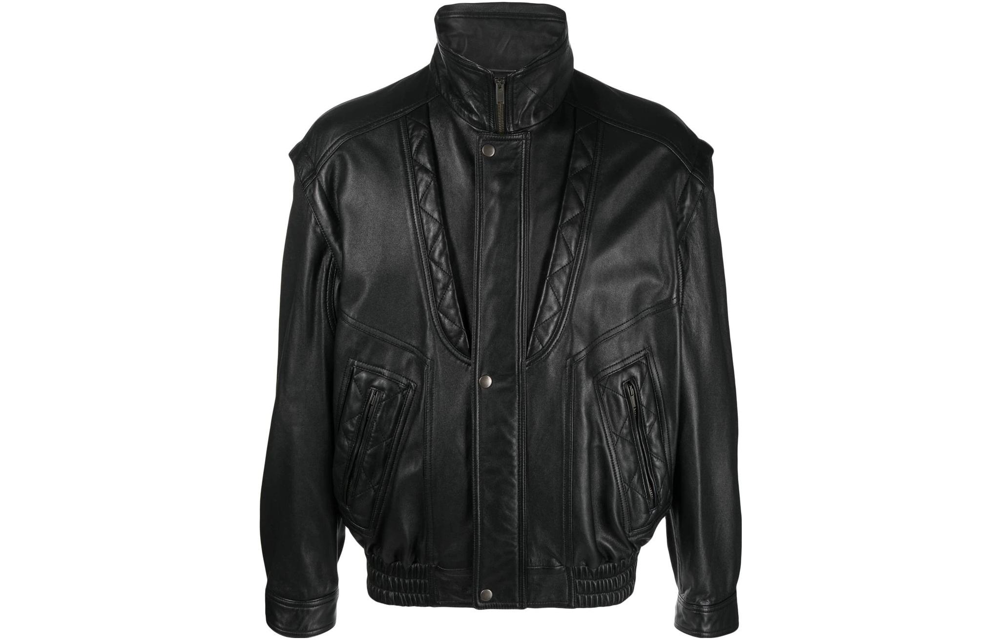 Saint Laurent SS23 Black Single-Breasted Long-Sleeve Jacket 725994YC2OC1000