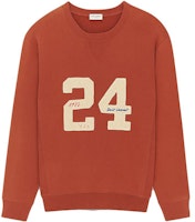 SAINT LAURENT SS23 Digital Letter Print Pullover Sweatshirt Men Red Brown. 731083Y37FY6457 SAINT LAURENT SS23 Digital Letter Print Pullover Sweatshirt Men Red Brown. 731083Y37FY6457