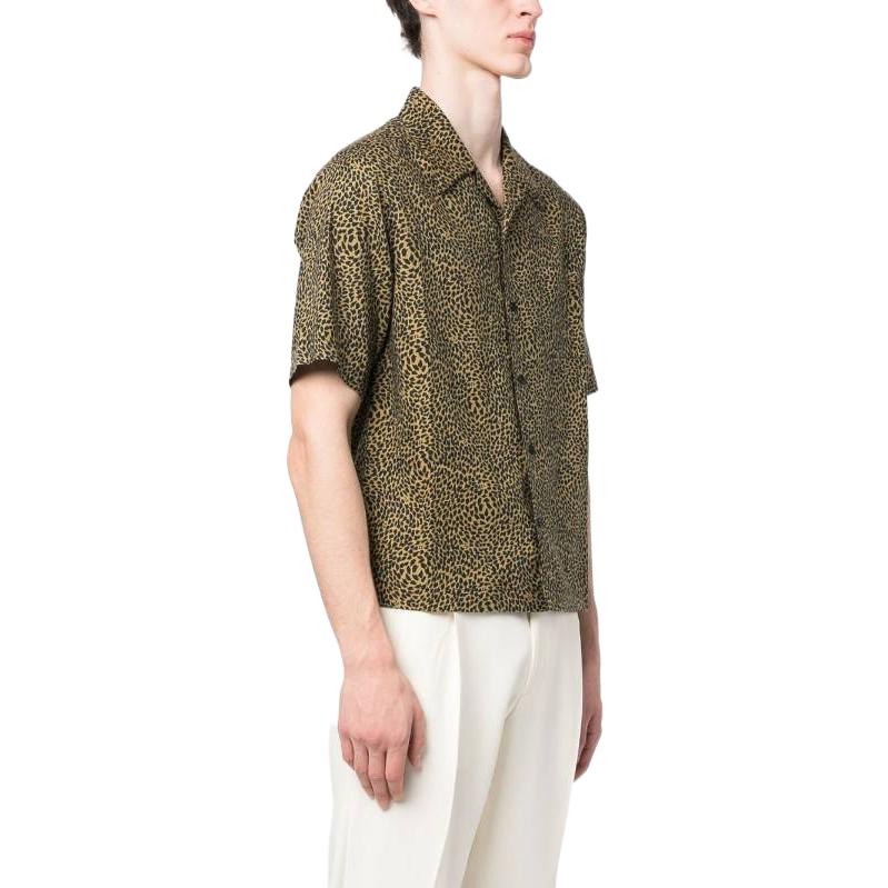 Purchase 圣罗兰 SS23 豹纹短袖衬衫 棕色 638555Y04DN2290