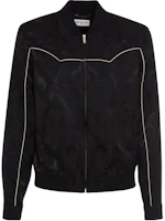 Saint Laurent SS23 Printed Bomber Jacket Black Long Sleeve 679636Y2E79 Saint Laurent SS23 Printed Bomber Jacket Black Long Sleeve 679636Y2E79