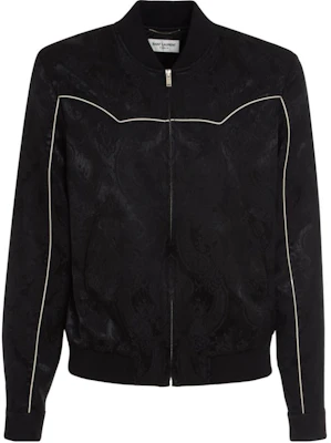 Saint Laurent SS23 Printed Bomber Jacket Black Long Sleeve 679636Y2E79 Buy Saint Laurent SS23 Printed Bomber Jacket Black Long Sleeve 679636Y2E79