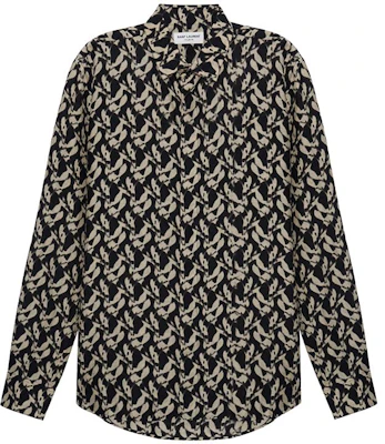 聖羅蘭SS23印花長袖襯衫米色 646850Y2G021050 Order 聖羅蘭SS23印花長袖襯衫米色 646850Y2G021050