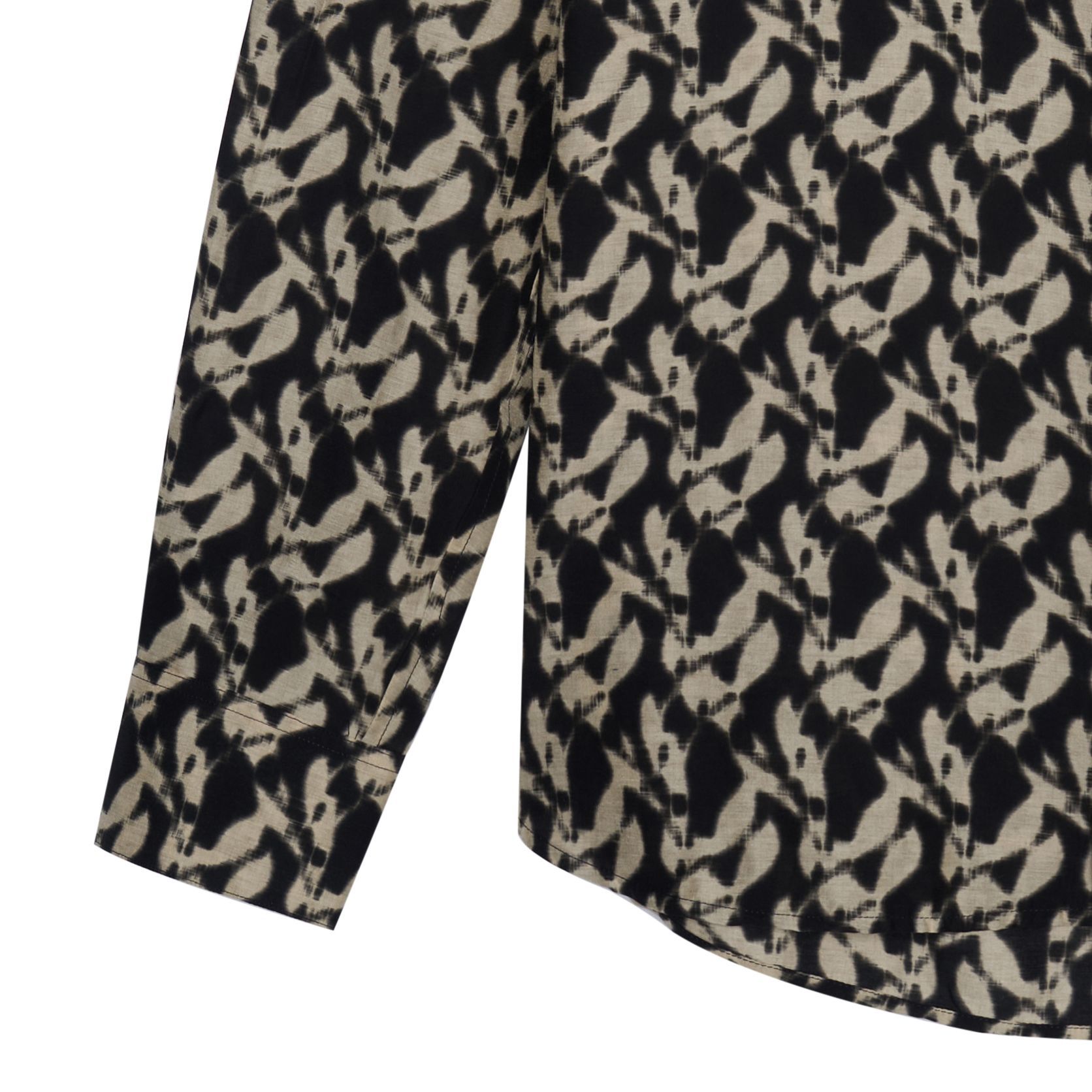 Sizing 聖羅蘭SS23印花長袖襯衫米色 646850Y2G021050