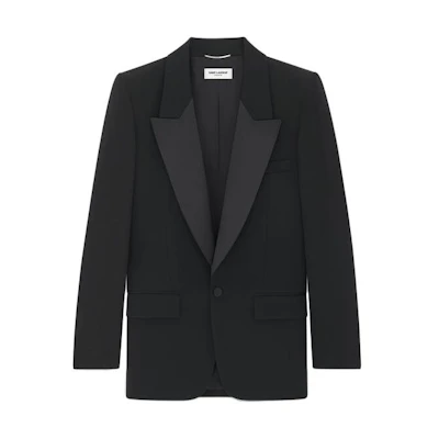 SAINT LAURENT SS23 Single-Button Solid Tailcoat Suit for Men. 735685Y7E631000