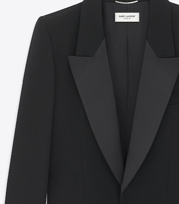 SAINT LAURENT SS23 Single-Button Solid Tailcoat Suit for Men. 735685Y7E631000 Details for SAINT LAURENT SS23 Single-Button Solid Tailcoat Suit for Men. 735685Y7E631000