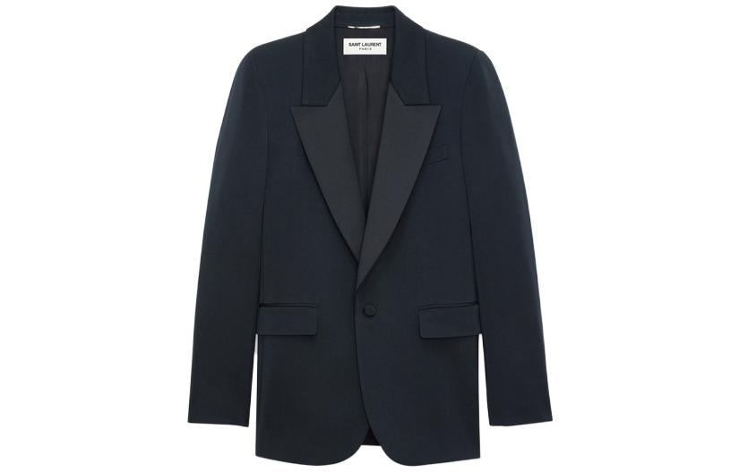 Cheap SAINT LAURENT SS23 Single-Button Solid Tailcoat Suit for Men. 735685Y7E631000