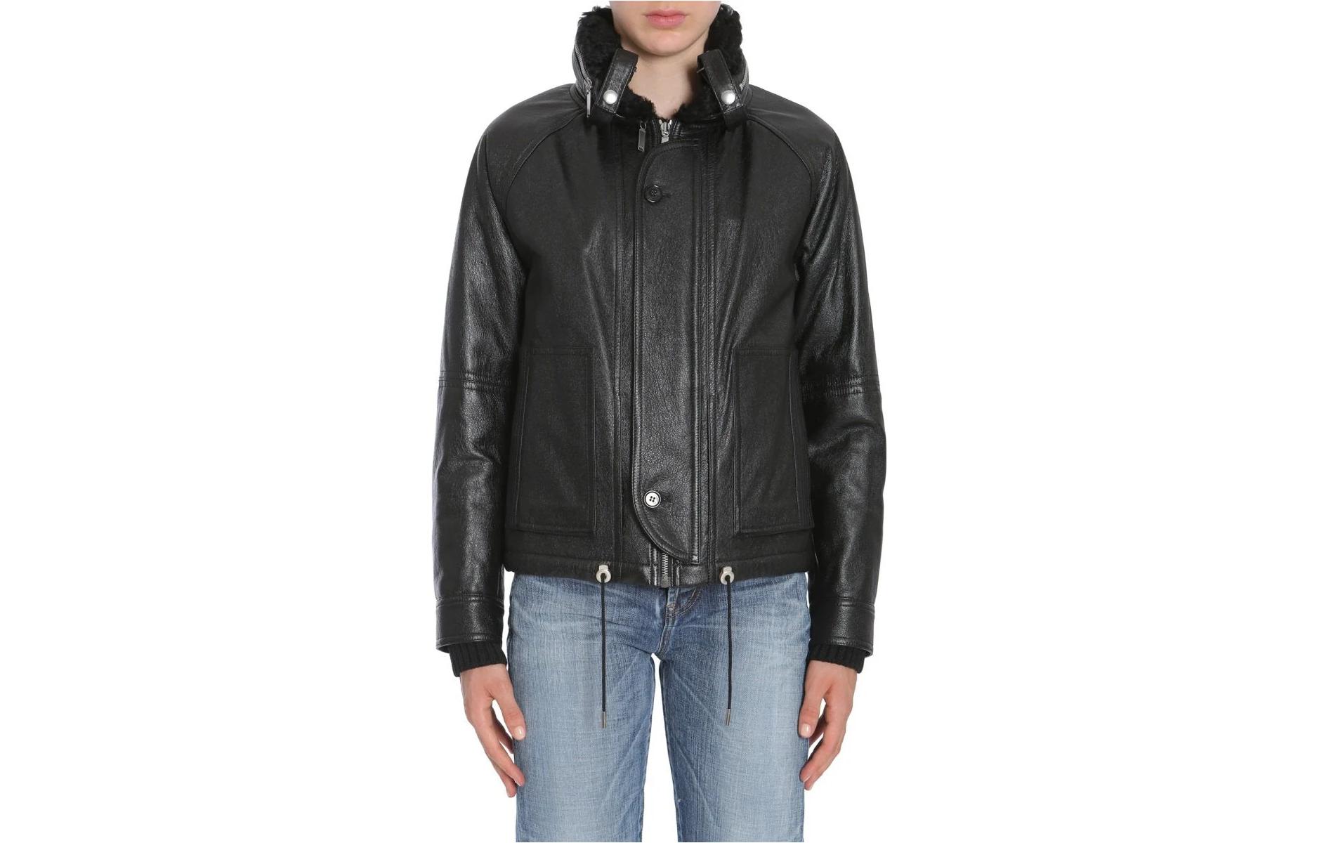 Saint Laurent SS23 Solid Color Hooded Single-Breasted Jacket Men’s Black 483183YC2JA1000