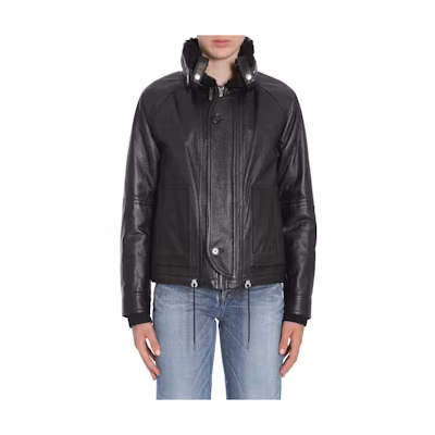 Saint Laurent SS23 Solid Color Hooded Single-Breasted Jacket Men’s Black 483183YC2JA1000